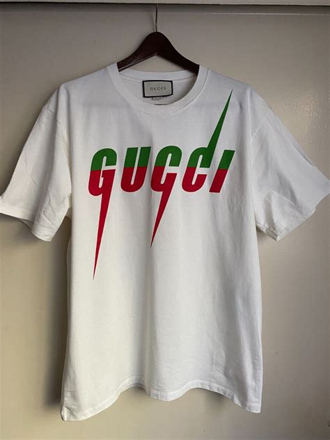 gucci shirt green and red|authentic Gucci t shirt men.